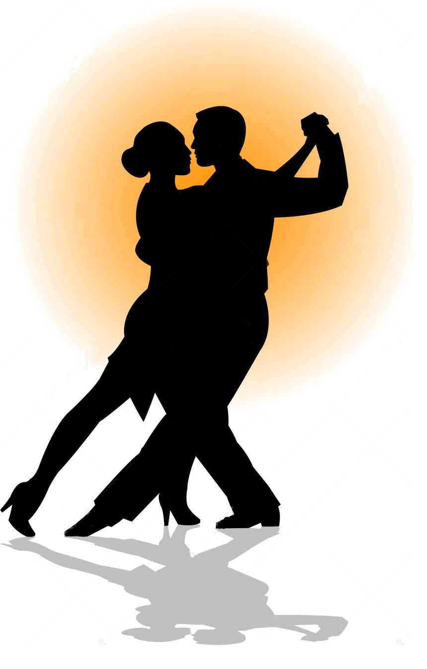 tango dance couple siluet big