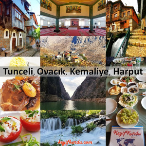 Tunceli, Ovacık, Kemaliye, Elazığ ve Harput gezisi